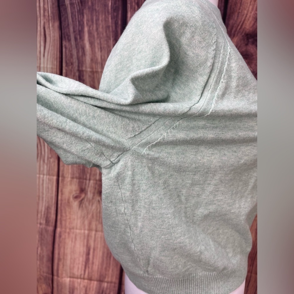 A new day cotton blend aqua pullover crew neck knit sweater women’s size M - Picture 11 of 13